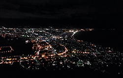 The night view from Mt. Hakodate
